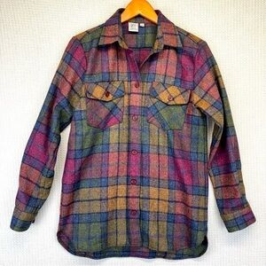 The Oxford Shirt Company Women’s Flannel Plaid Button Up Shirt Sz 10 Vintage EUC